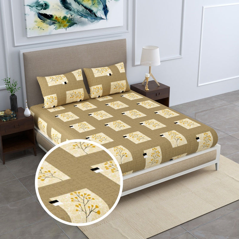 Mafatlal Divine Double Bedsheet (027) 120TC- Geometric 228cm X 254cm