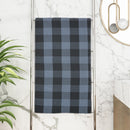 Athom Living Star Checks Bath Towel Grey -75x150 cm 1 Unit