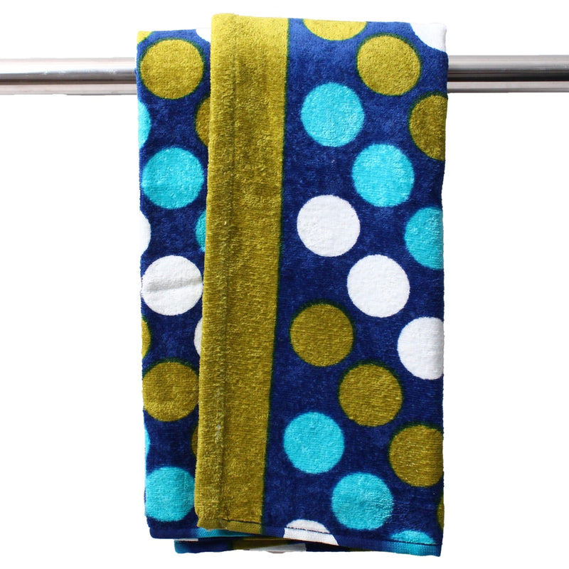 EW Printed Dot Collection Bath Towel - Green - 70x140 cm 1 Unit