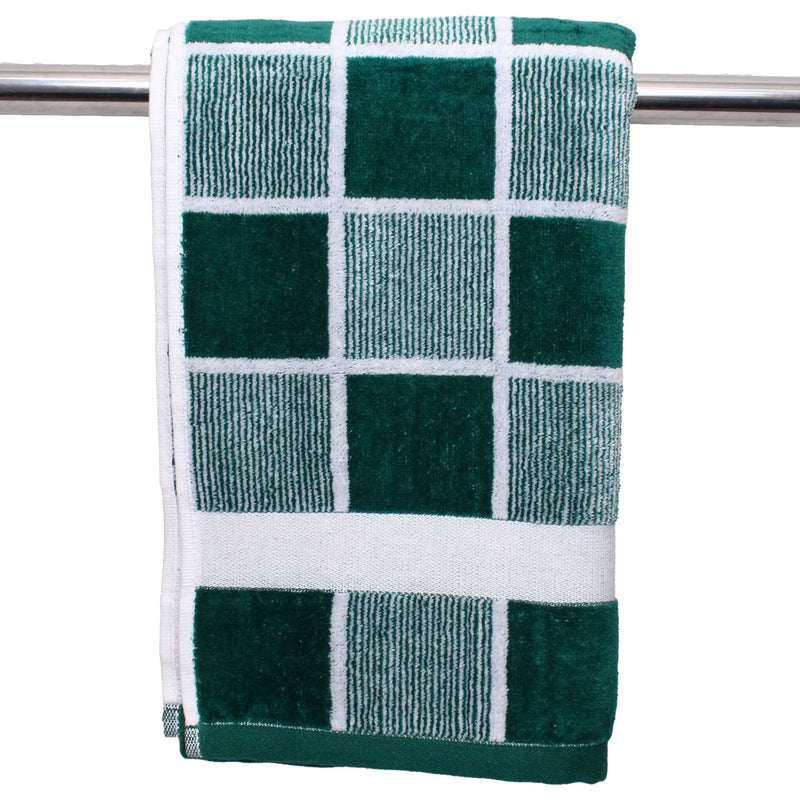 EW Checks Bath Towel - Green - 70x140 cm 1 Unit