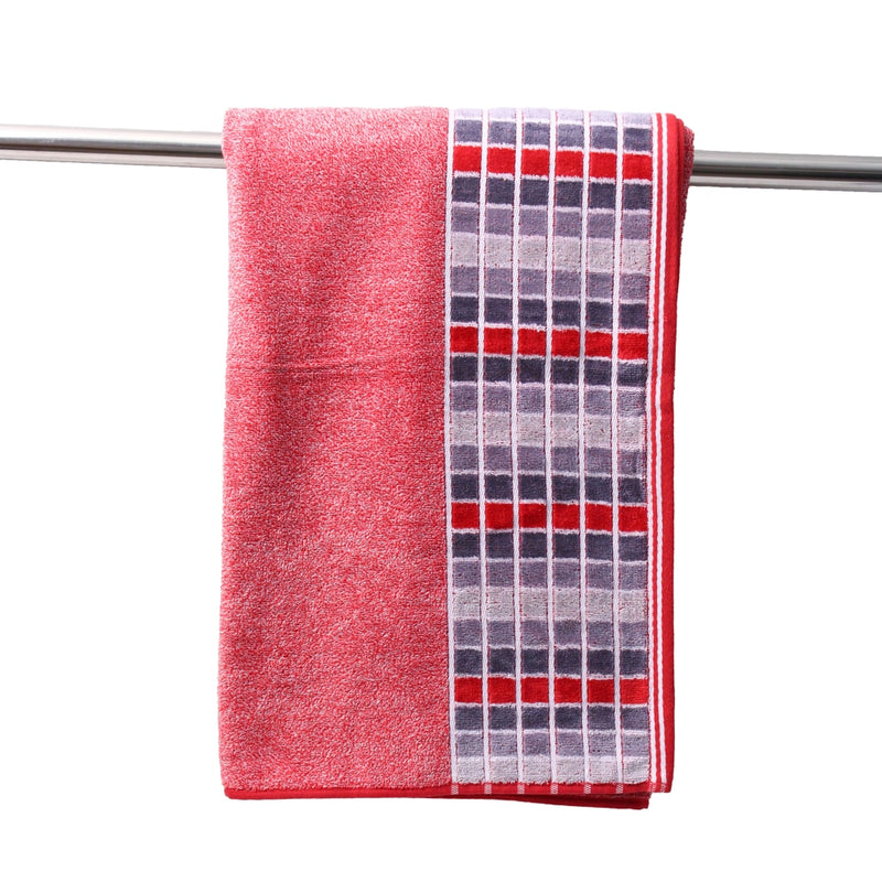 EW Jumbo Bath sheet towel Reversible design - Maroon - 86x165 cm 1 Unit