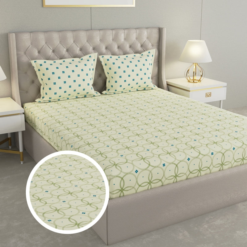 Raymond Camphor Double Bedsheet 144 TC 11644 (02) - Geometric 1 Unit