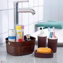 Joyo Filo Bathroom Accessories Set - Brown - Set of 4 1 Unit