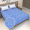 SC 100 % Cotton Double Bedsheet 144 TC (D6) Geometric - Blue (216 X 241.3 cm) 1 Unit