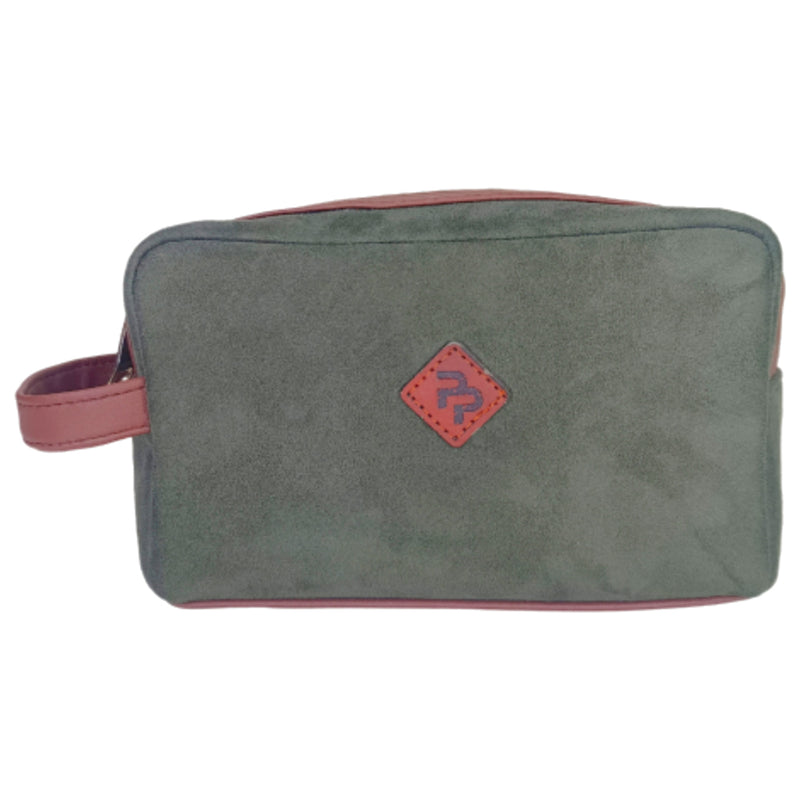 Pick Pocket Suede Organiser Pouch - Olive Green 1 Unit