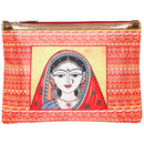 Sabhyata Ghunghat Lady Design Multipurpose Pouch (SP1-01) - Orange 1 Unit