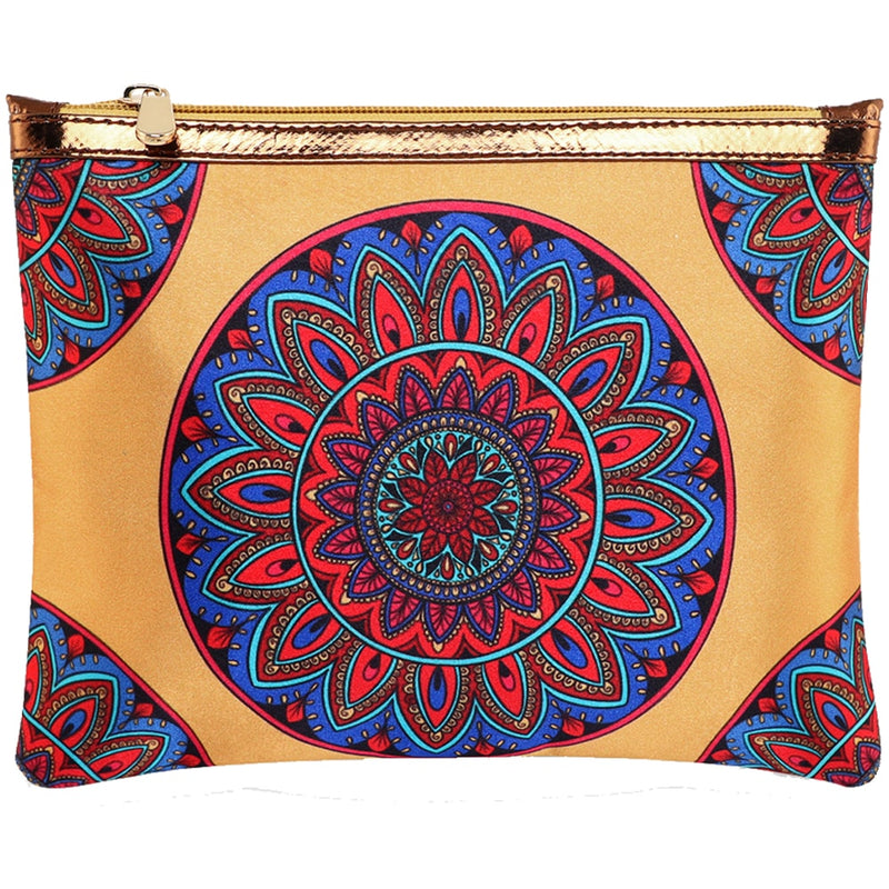 Sabhyata Mandala Design Multipurpose Pouch (SP1-07) - Yellow 1 Unit