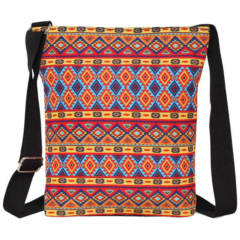 Sabhyata Aztec Design Sling Bag (SS06-02) - Red 1 Unit