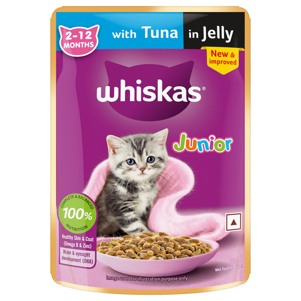 Whiskas Kitten Tuna In Jelly Flavour (2-12 Months) 80 g