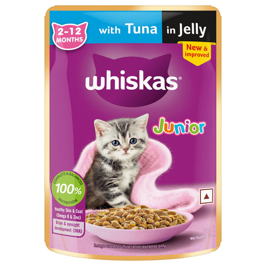 Whiskas Kitten Tuna In Jelly Flavour (2-12 Months) 80 g