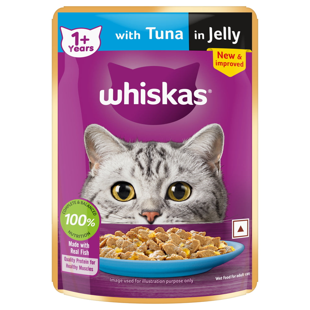 Whiskas Tuna In Jelly Flavour (1+Years) 80 g