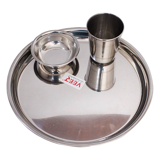 Steel Eco Thali Combo Set 3 Pieces