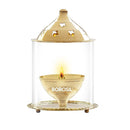 Brass Borosil Akhand Diya Large 1 Unit