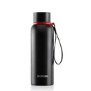 Borosil Stainless Steel Hydra Trek Bottle - Black 700 ml