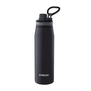 Borosil Stainless Steel Hydra Go Sports Bottle - Black 600 ml