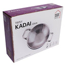 Home Zone Triply Stainless Steel Kadai - 22 cms 1 Unit