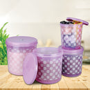 Joyo Storewell Round Container - Pink 4 Containers