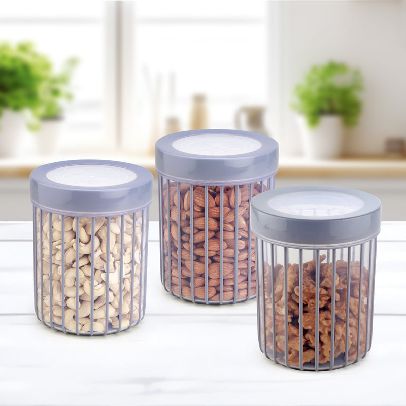 Joyo Better Home Linea Container - 1000 ml (Grey) Set of 3