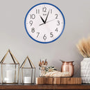 Ajanta Quartz Simple Wall Clock 4007- 30.2x30.2x4.2 cm Blue