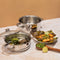 Vinod Stainless Steel 2 Tier Steamer With Glass Lid 18 cm