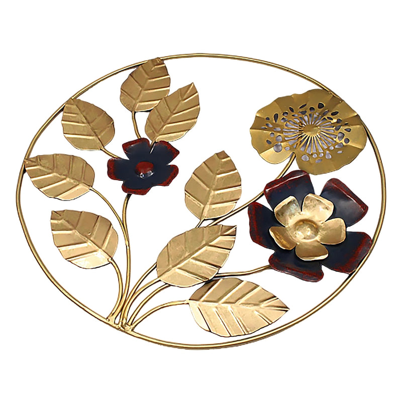 Ring Gold Leaf Wall Art Decor (M2464) 1 Unit