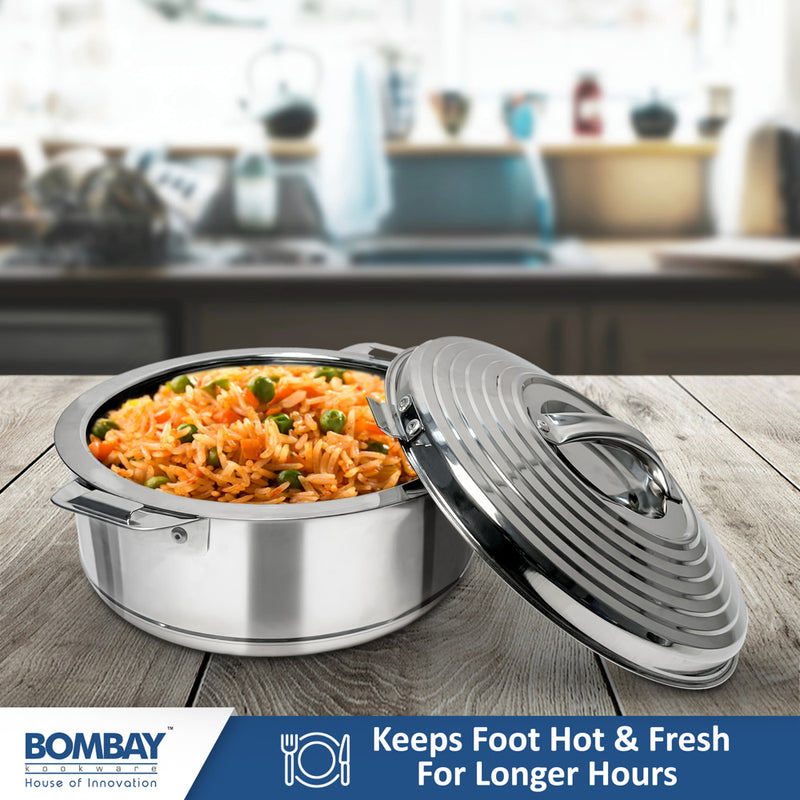 Bombay Kookware Stainless Steel Della Casserole - Silver 1.7 L