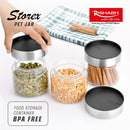 Rishabh Storex 500 Storage Container Set With Steel Lid- 400 ml Set of 3