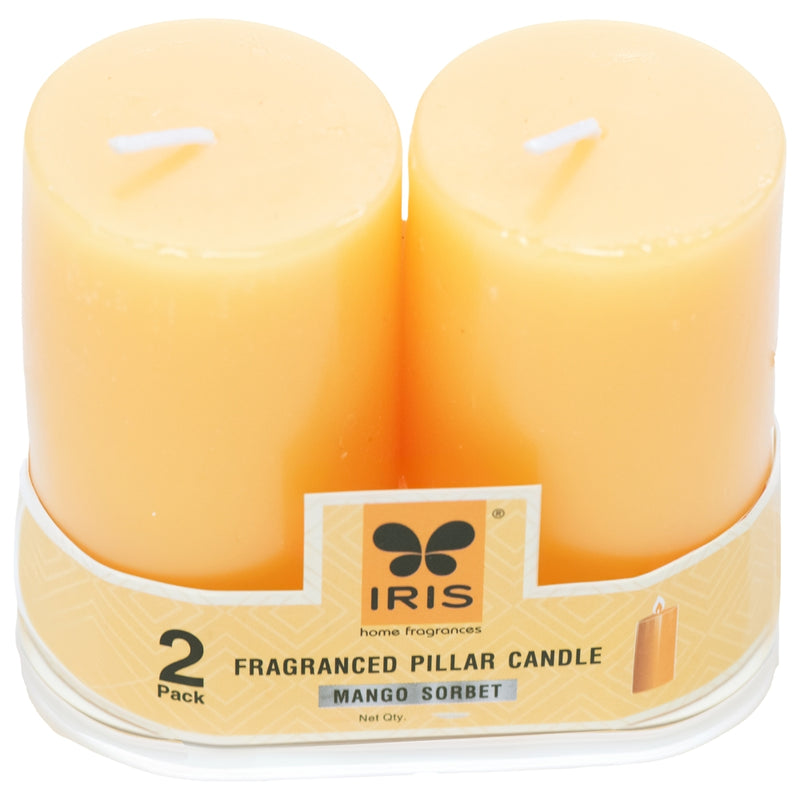 Iris Pillar Candle Mango Sorbet Mango Sorbet