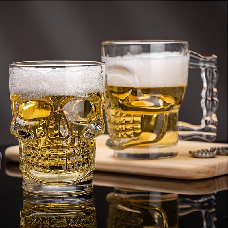 Sanjeev Kapoor Skull Head Beer Mug - 500 ml Set of 2