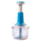 Wonderchef Glory Push Chopper - Blue 800 ml