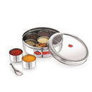 Gokul Stainless Steel Alpha Spice Box (Masala Dabba) 1 Unit