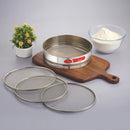 Gokul 4 in 1 Stainless Steel Interchangeable Sieve Set (Atta Chalni) 1 Unit