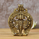 Ecraftindia Brass Lord Panchmukhi Hanuman Golden Statue 1 Unit