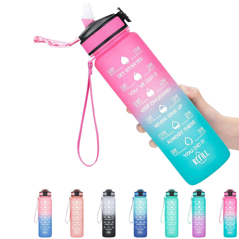 Indigo Motivational Sipper Bottle (Multicolour) - 900 ml 1 Unit