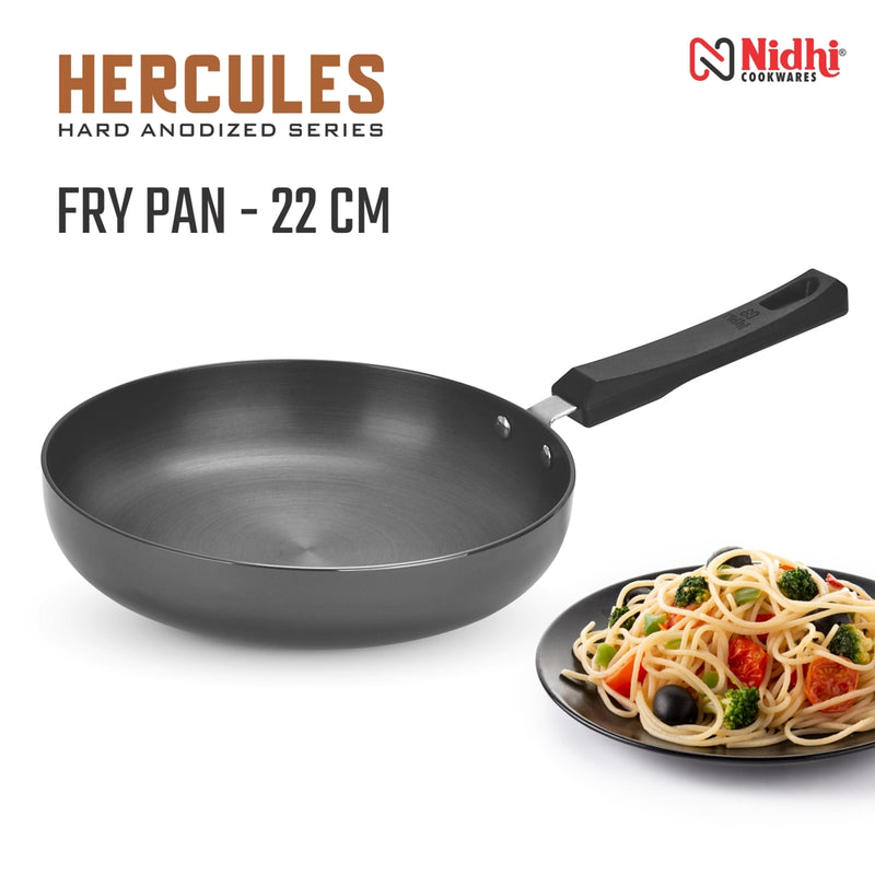 Nidhi Hard Anodised Fry Pan (Black) - 1.5 L 1 Unit