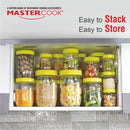 Mastercook Mason Multipurpose Storage Jar - Green (12 Pieces) 1 Unit