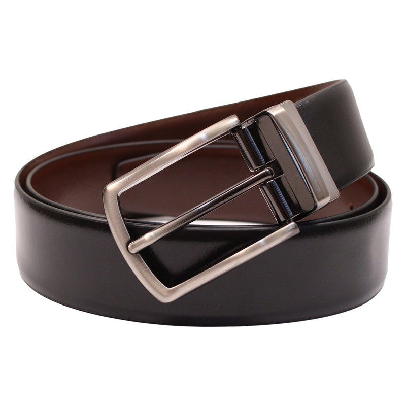 Cops Italian Reversible Leather Black & Brown Belt (Rk35Lipari) Size 42-44