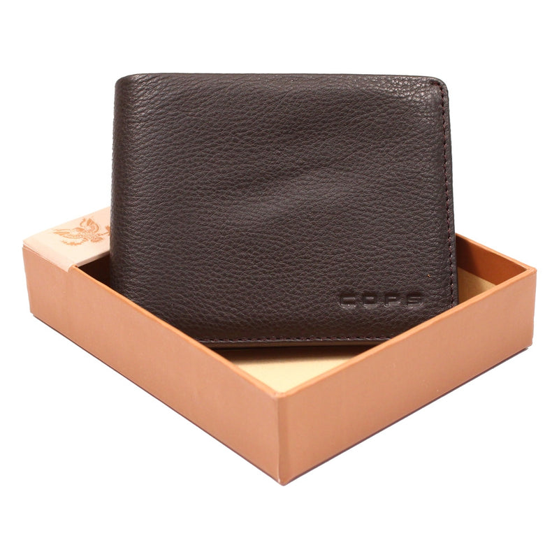 Cops Leather Wallet - Brown (35) 1 Unit