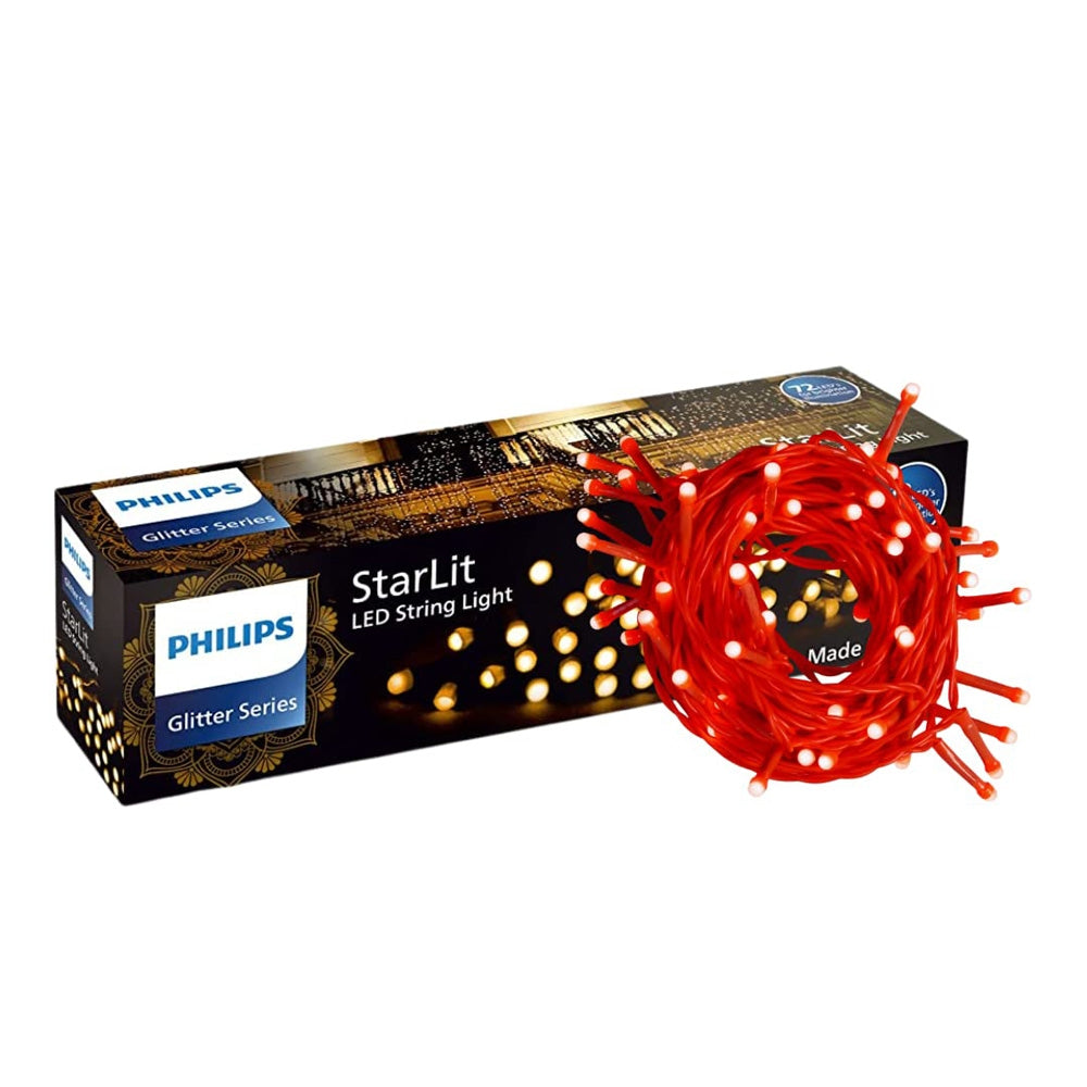 Philips 6W 72 LED StarLit String Light (Red) - 12 Meter 1 Unit