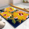 Roseate Flora Microfibre Bath Mat (P1) - Blue 40x60 cm