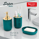 Rishabh Superbath Stylish Bathroom Accessories Set - Blue Set of 3