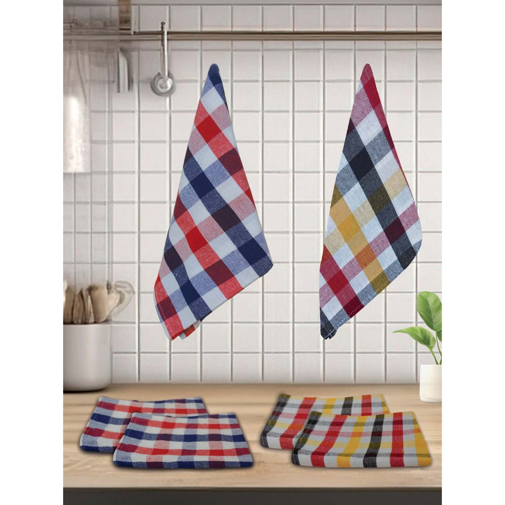 Athom Living Kitchen Napkin Sigma Checks (KT6D) - 45x45 cm Set of 6