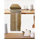 Athom Living Hand Towel Stripes Brown - 45x60 cm Set of 3