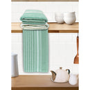 Athom Living Hand Towel Stripes Sea Green - 40x60 cm Set of 3