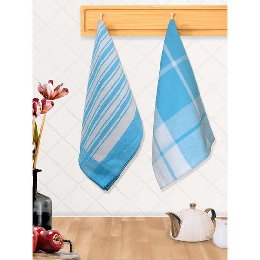 Athom Living Cotton Kitchen Towel KT2A (Blue) - 40x60 cm Set of 2