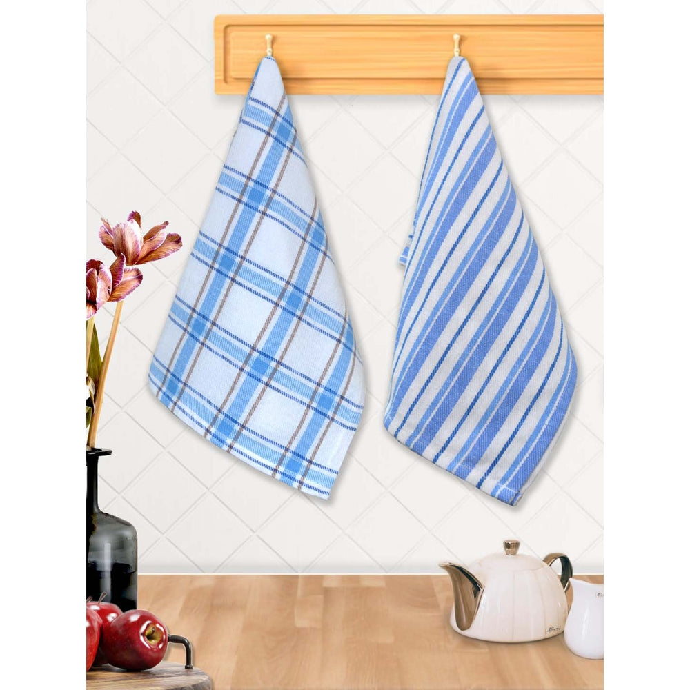 Athom Living Cotton Kitchen Towel KT2B (Blue) - 40x60 cm Set of 2