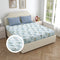 Salona Bichona Bliss Cotton Double Bedsheet 180Tc (008B) Blue - 220x265 cm 1 Unit