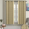 Cortina Knitted Foil Printed 5 Feet Window Curtain - Brown 115x152 cm