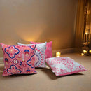 Vaa Mandala Print Filled Cushion - Pink - Set of 4 1 Unit