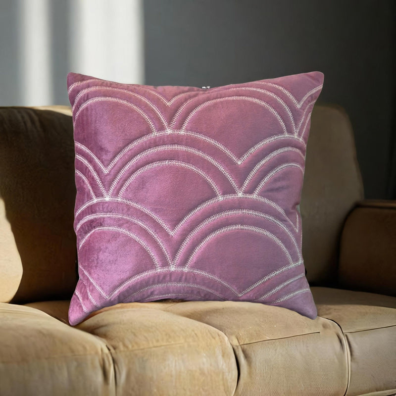 VAA Rainbow Cushion Cover - Dusty Rose (40x40 cm) 1 Unit